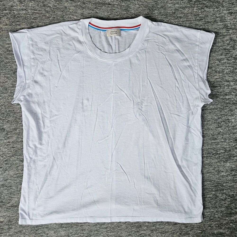 AYR Women's The Sunny Sleeveless Crew Neck T-Shirt Size Large Made in Peru